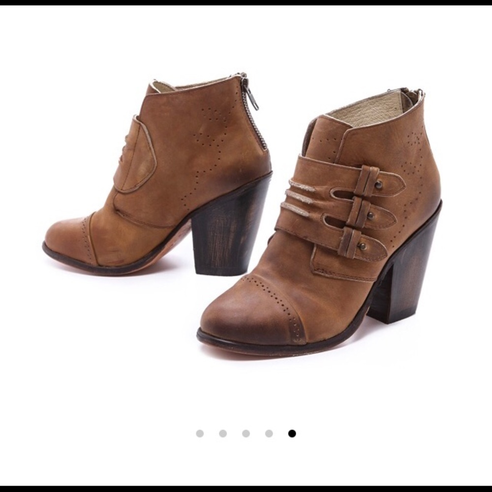 Freebird Malbec Monk Strap Ankle Boots 9